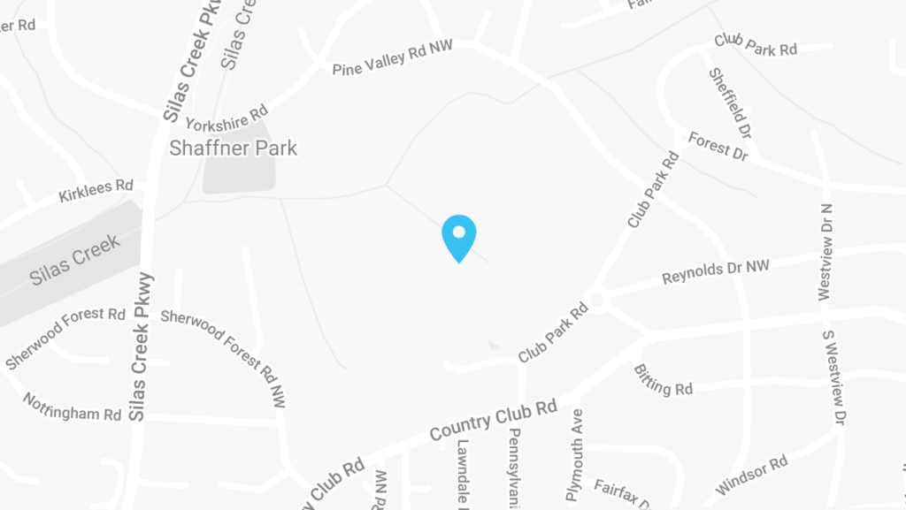 Map showing the Forsyth Country Club on Country Club Rd.