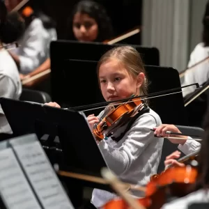 A child in Chamber Sinfonia