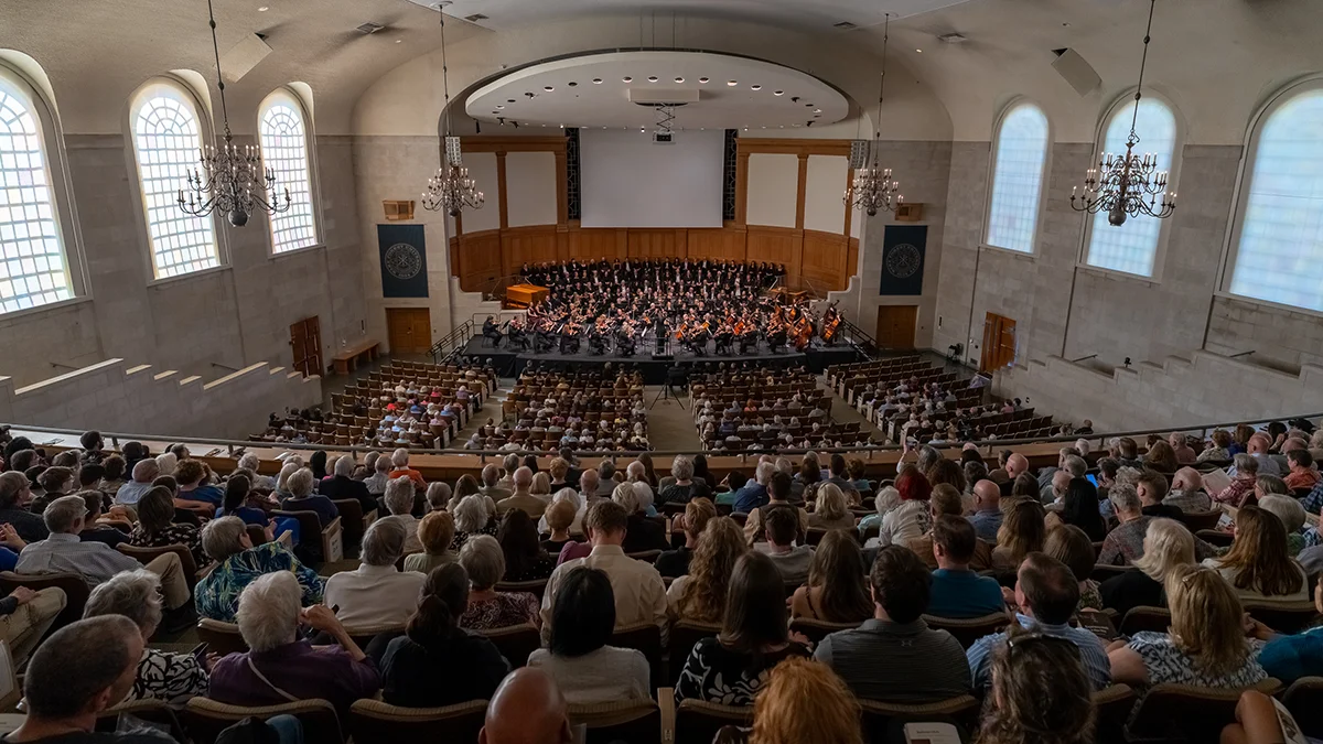 The Symphony and Chorus perform a matinee in Wait Chapel, April 2024